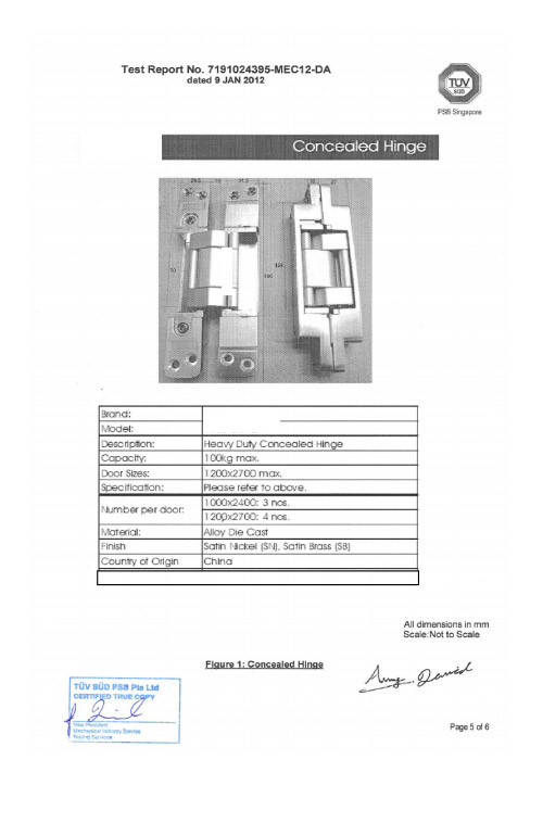 SG SG-HC105 test report TUV檢測報(bào)告