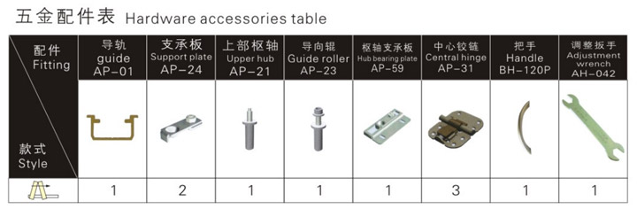 SG-FD002移門五金