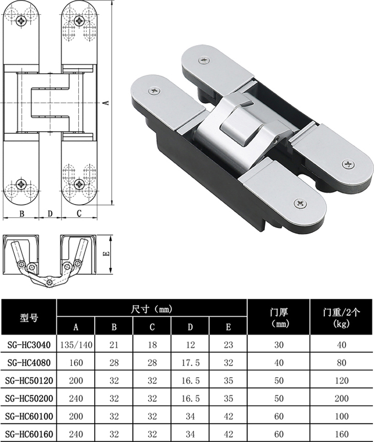 東莞神岡五金德式TECTUS相同款式可調(diào)整歐標(biāo)暗門(mén)實(shí)木門(mén)合頁(yè)鉸鏈生產(chǎn)廠家SG-HC4080其他尺寸.jpg